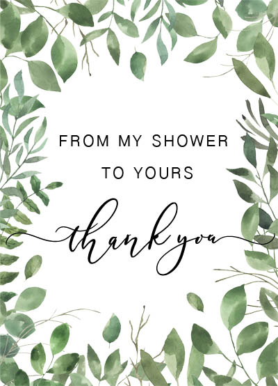From My Shower To Yours Free Printable Sly Spoon