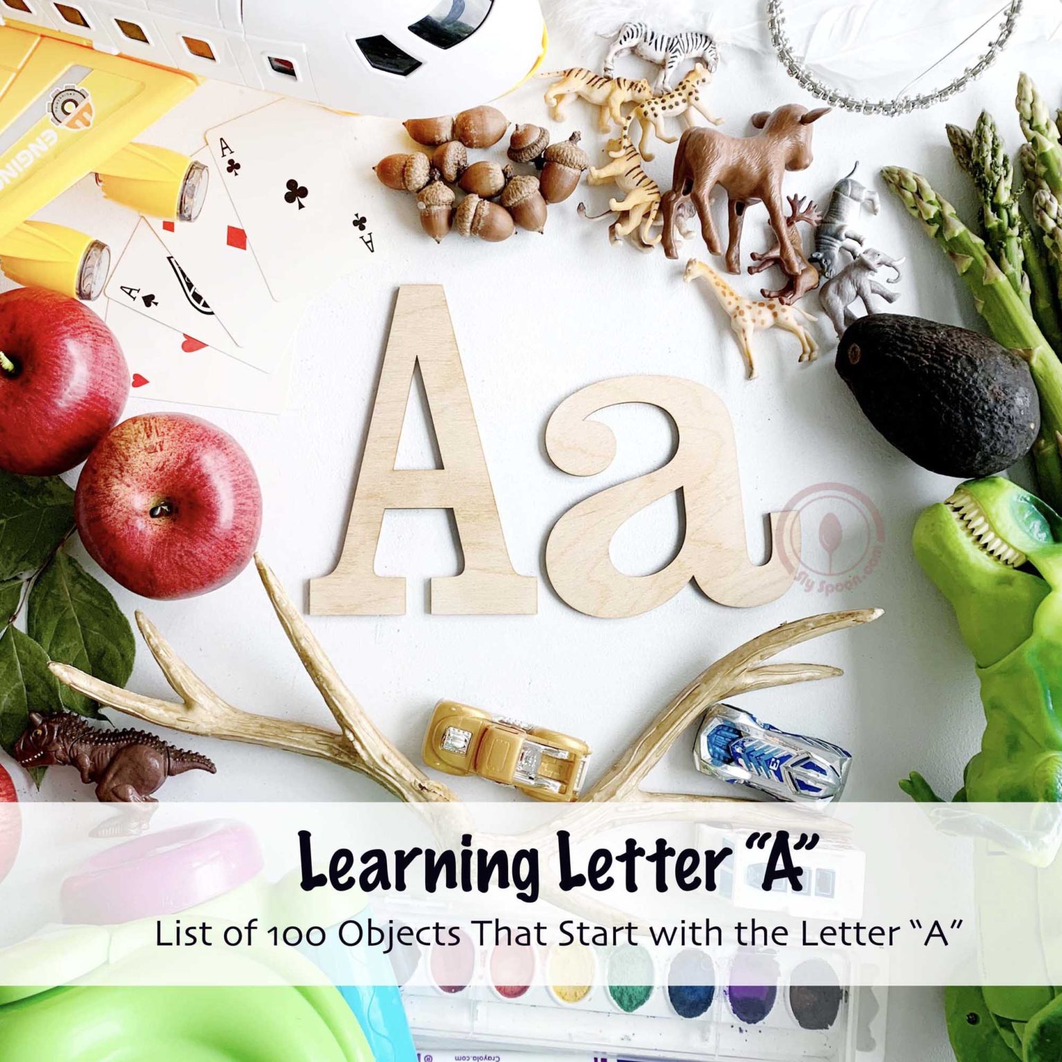 Toddler A-Z - 100 Objects That Start With The Letter "A" - Sly Spoon