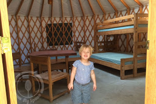 Inside of yurt - Shawme-Crowell