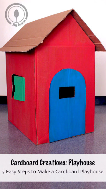 Cardboard Creations - Easy DIY Cardboard Playhouse Doghouse 