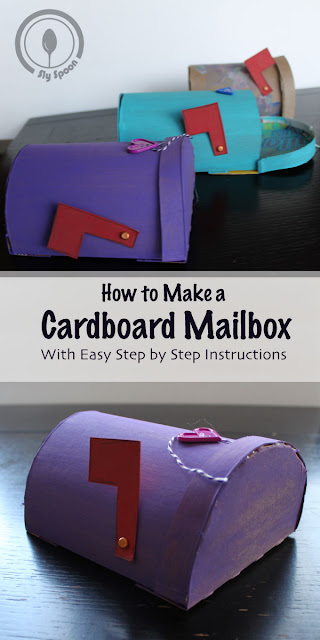 Cardboard Creations - DIY Mailbox - How to make a cardboard mail box with easy step by step instructions