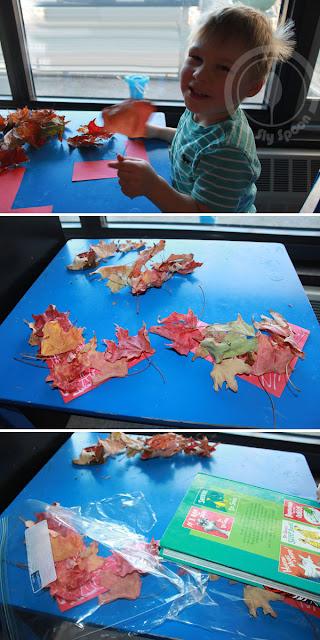 Toddler/Preshooler letter of the week craft L is for Leaf with related craft, tracing sheets and fruits/vegetables. 
