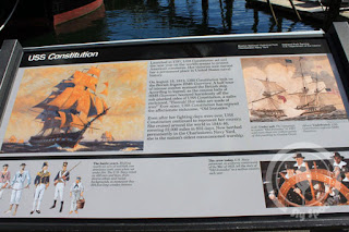 USS Constitution (or Old Iron Side) plaque