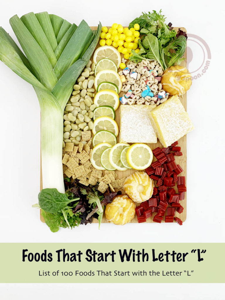 ABC Letter charcuterie board foods that start with letter L