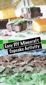 Easy DIY Minecraft Cupcake Birthday Party Activity