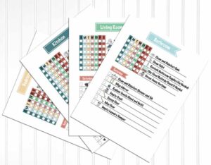 Printable Picture Chore Charts for Kids and Clean up Games