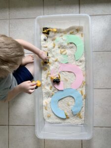 Letter C Construction Truck Play