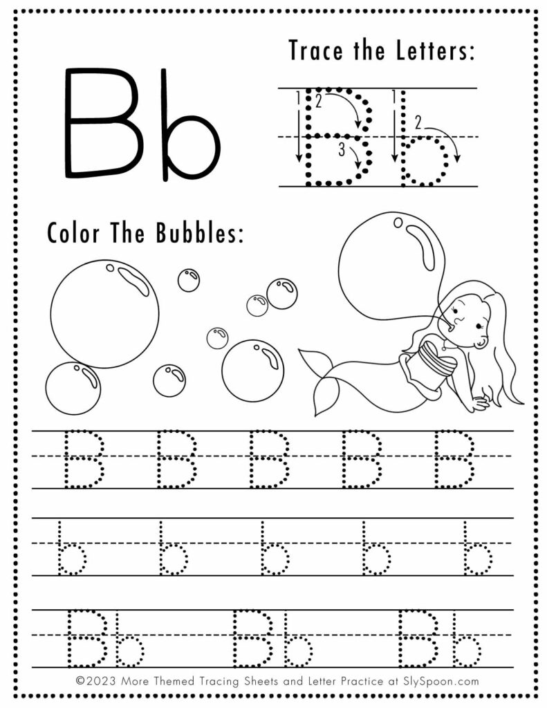 Letter B For Tracing Letter B For Tracing