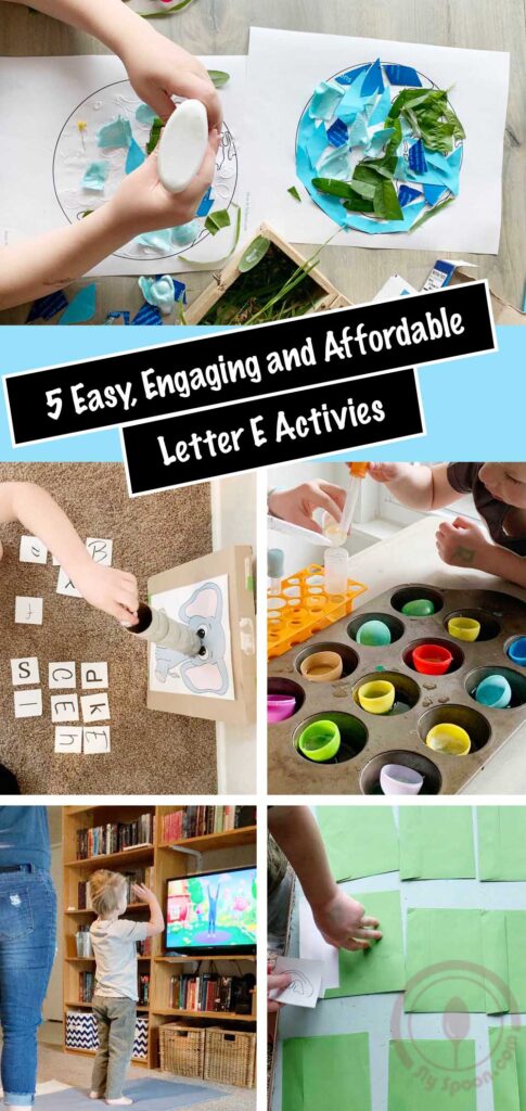 5 Easy Activity Ideas for teaching Letter E