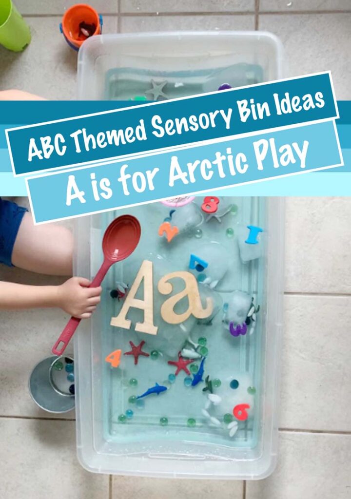 Letter A is for Arctic Play Sensory Bin Ideas