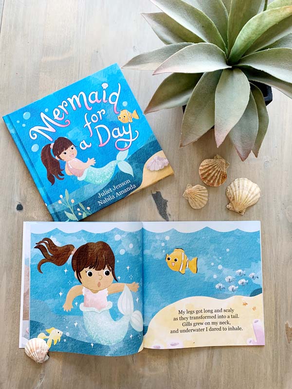 Mermaid For A Day Picture Book Page