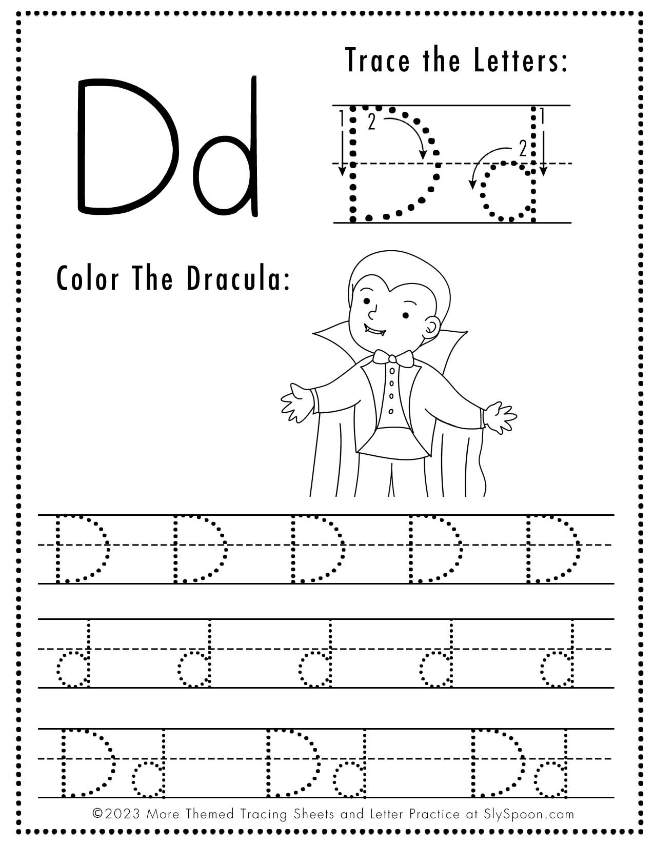 Free Printable Letter D Worksheets Sly Spoon Free Printable Letter D Worksheets Sly Spoon