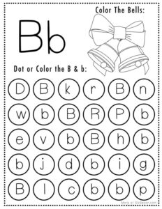 Joyful Learning: Free Printable Christmas-Themed Letter B Worksheets ...