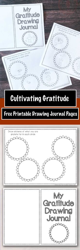 Gratitude Coloring and Drawing Journal Free Printable for Kids
