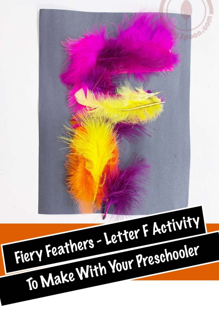 Letter F Craft Activity for Preschoolers - Feathery Fire