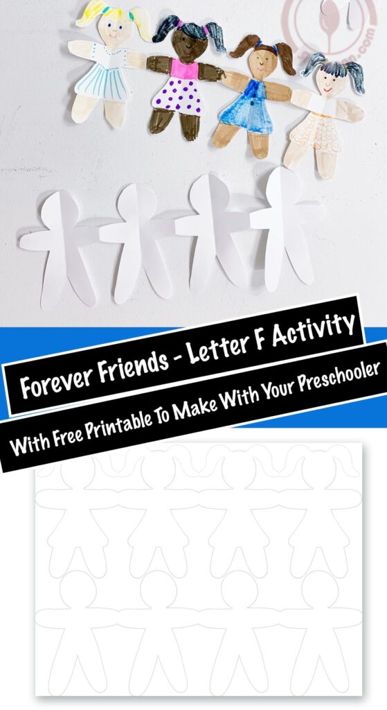 Letter F Craft Activity for Preschoolers - Forever Friends Paper Chain