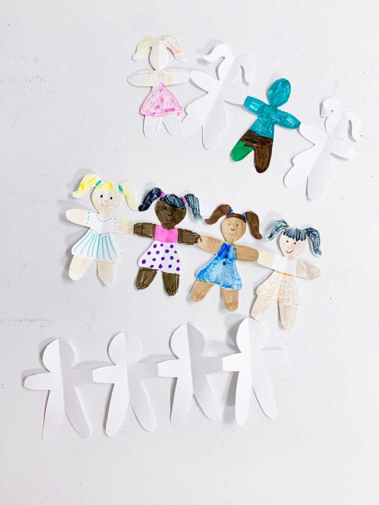 Letter F Craft Activity for Preschoolers - Forever Friends Paper Chain