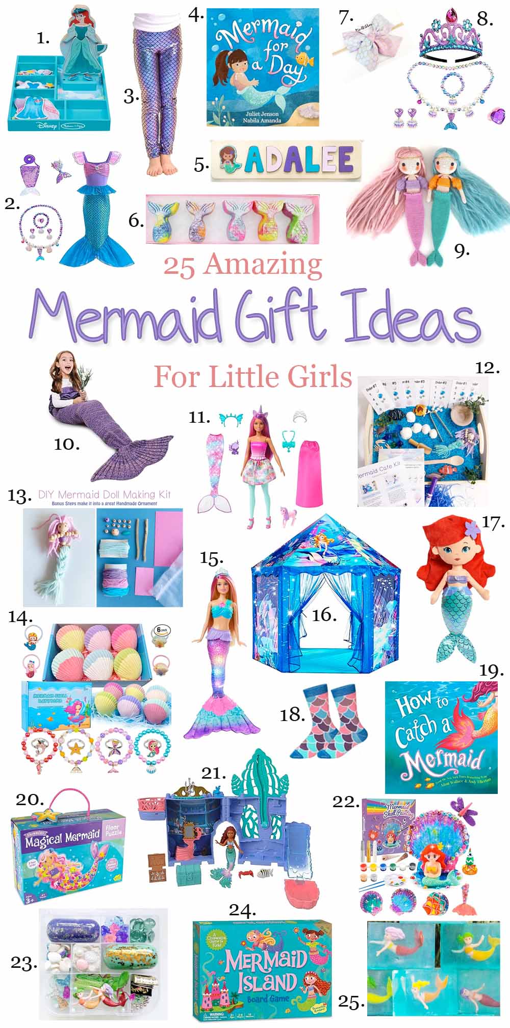 25 of the Best Mermaid Gifts For Little Girls - Mermaid Gift Ideas For 4 year Olds
