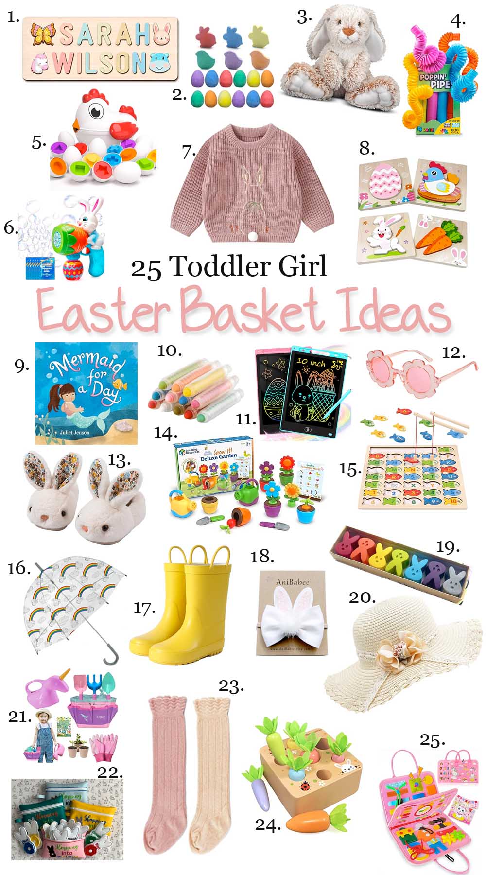 25 Easter Basket Filler Ideas For Toddler Girls