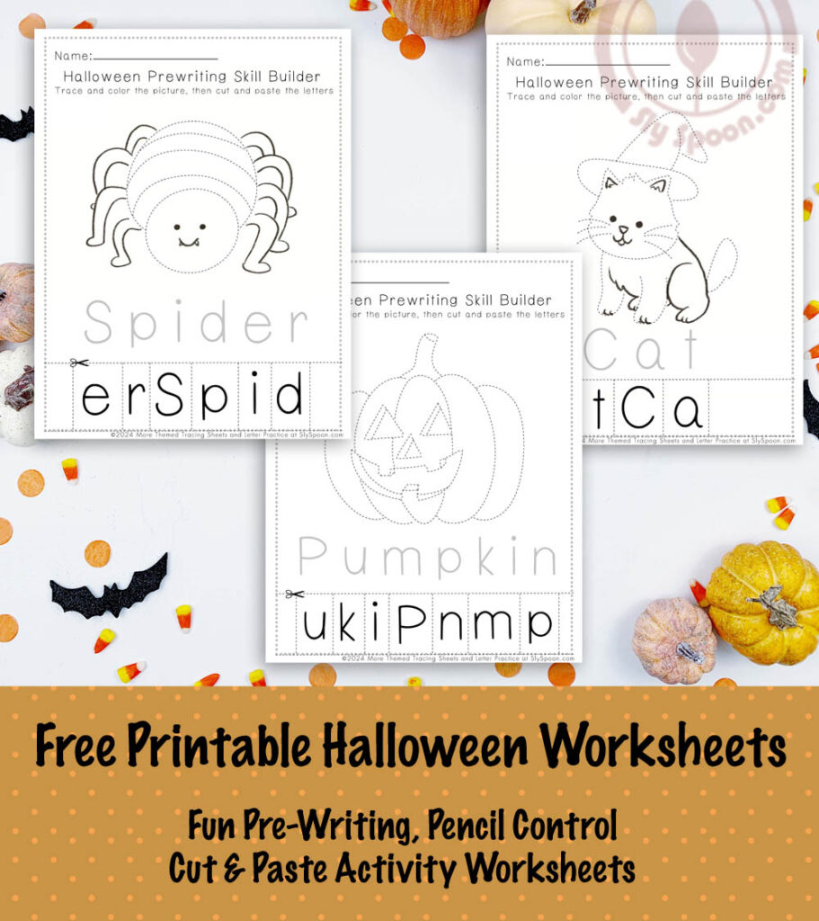 Worksheets for Preschoolers - Prewriting Cut and Paste Bat