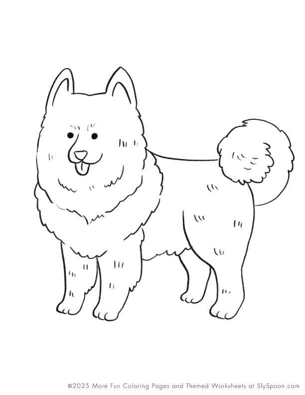 Free Printable Dog Puppy Doggie Themed Coloring Page Eurasier Dog, Free Printable Worksheets