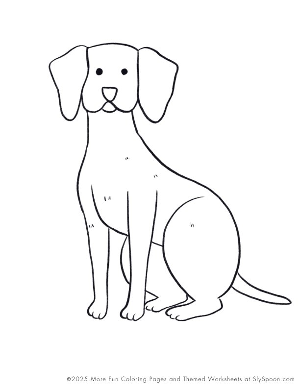 Free Printable Dog Puppy Doggie Themed Coloring Page Vizsla Dog, Free Printable Worksheets