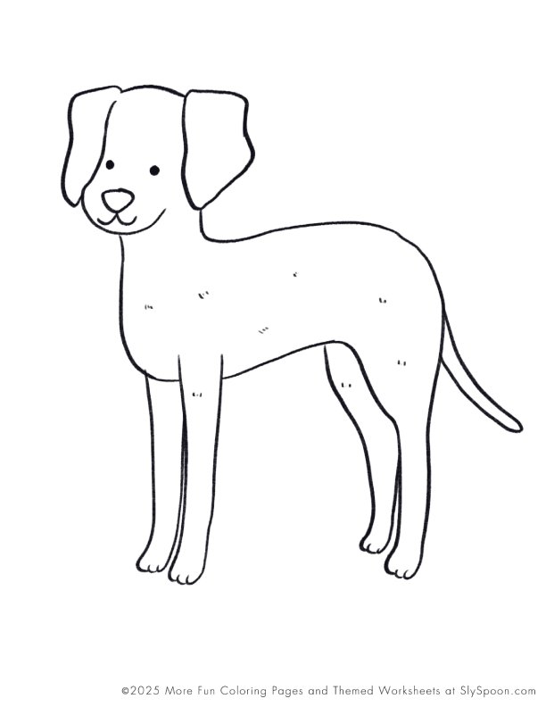 Free Printable Dog Puppy Doggie Themed Coloring Page Weimaraner Dog, Free Printable Worksheets