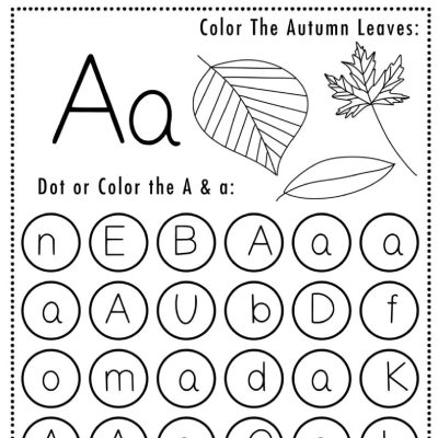 Letter A Halloween Worksheets
