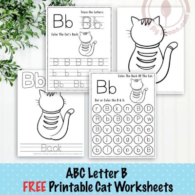 Letter B Cat Worksheets