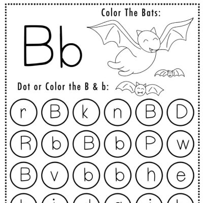 Letter B Halloween Worksheet