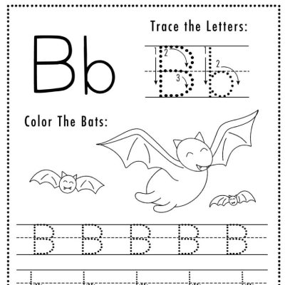 Letter B Halloween Worksheet