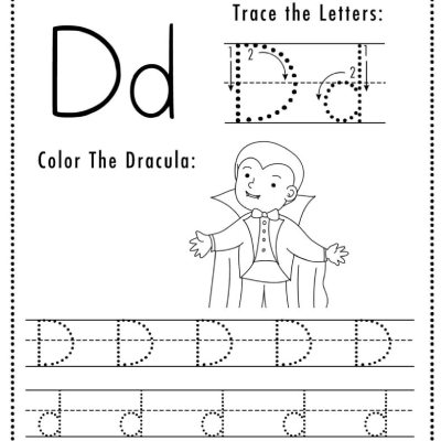 Letter D Halloween Worksheets