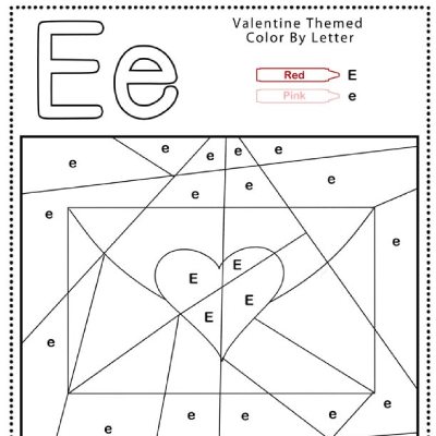 Color by Letter Valentine