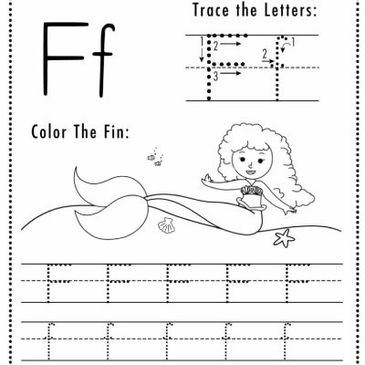 Mermaid Themed Worksheets