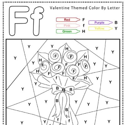 Color by Letter Valentine