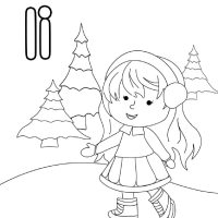 Christmas Themed Letter I Worksheets