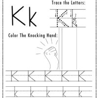 Halloween Themed Letter K Worksheets