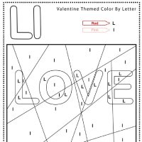 Color by Letter Valentine