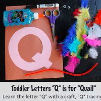 Quail Letter Q Crafts