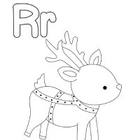 Christmas Themed Letter R Worksheets