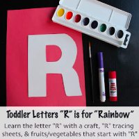 Rainbow Letter R Craft