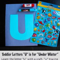 Underwater Letter U Activity