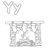 Christmas Themed Letter Y Worksheets