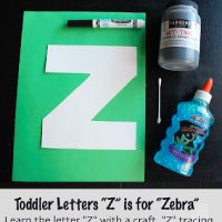 Zebra Letter Z Craft