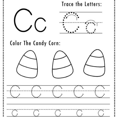 Letter C Halloween Worksheets