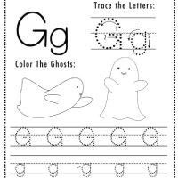 Letter G Halloween Worksheets
