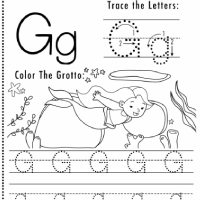 Letter G Mermaid Worksheets