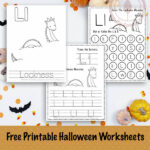 Free Printable Halloween Themed Letter L Tracing Worksheet! - Sly Spoon
