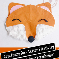 Letter F Craft Fuzzy Fox