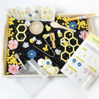 Honey Bee Sensory Bin Idea